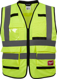 Chaleco de seguridad amarillo de alto rendimiento y alta visibilidad Clase 2: S/M (CSA) Milwaukee 48-73-5081