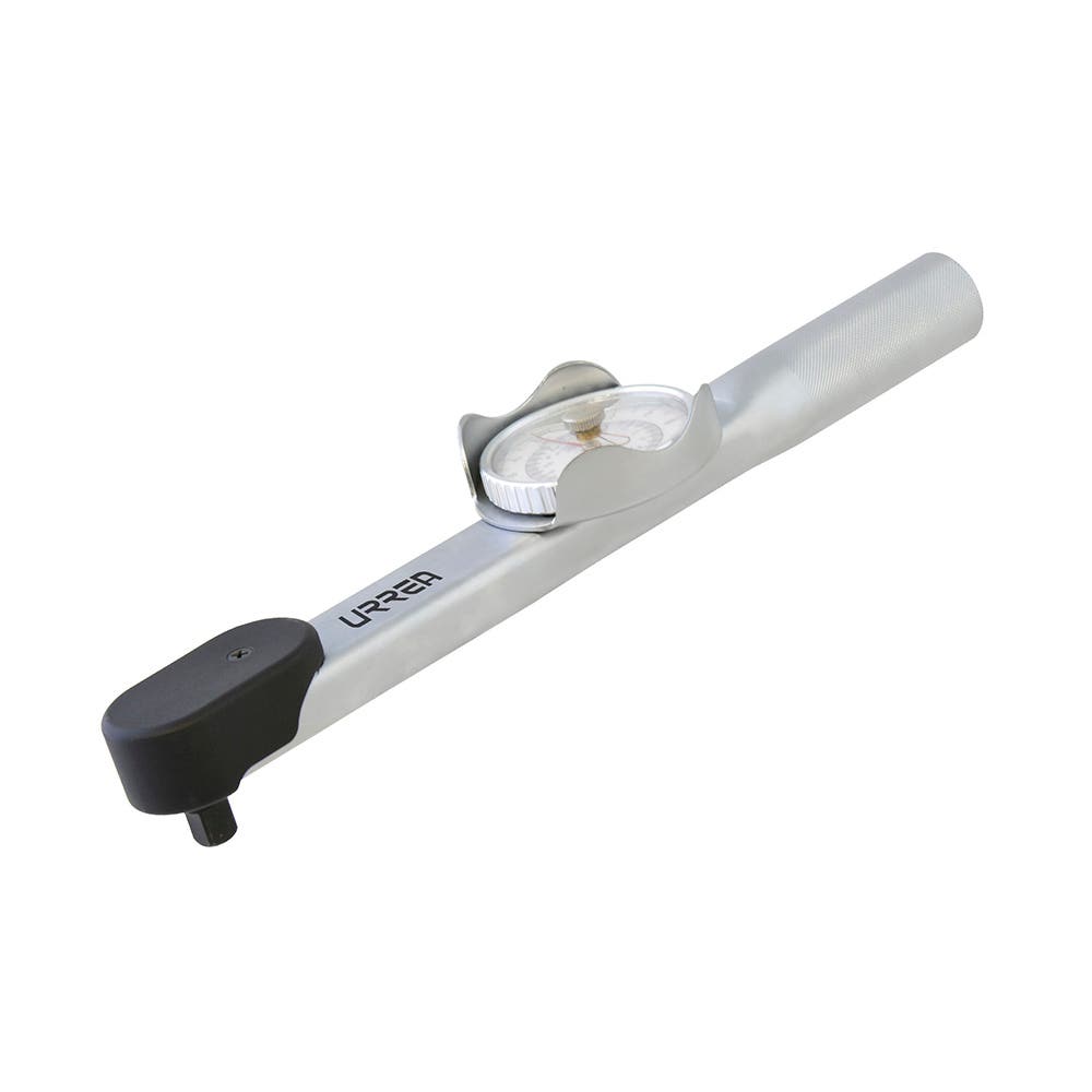 Torquímetro de carátula con cuerpo de aluminio cuadro de 3/8", 30-150 in-lb Urrea 6119 - imagen 2