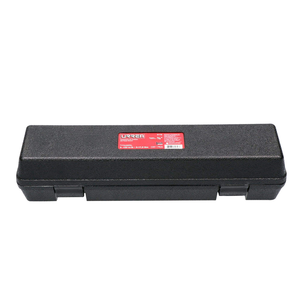 Torquímetro de carátula con cuerpo de aluminio cuadro de 3/8", 30-150 in-lb Urrea 6119 - imagen 5