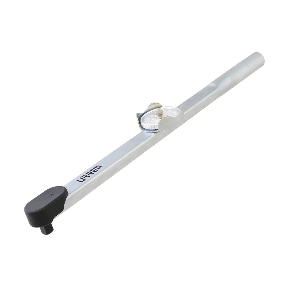 Torquímetro de carátula con cuerpo de aluminio cuadro de 1/2", 50-250 ft-lb Urrea 6124
