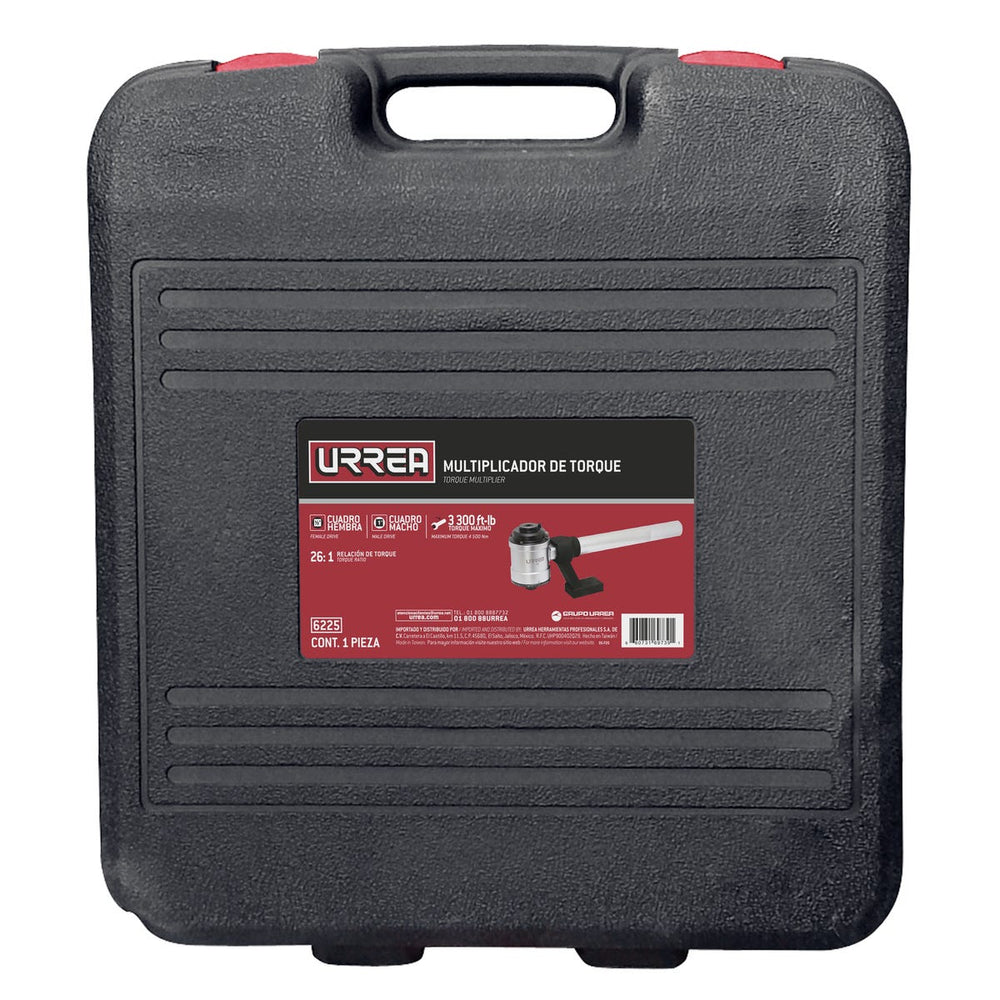 Multiplicador de torque reacción doble alta relación cuadro de 1/2" a 1", 3300 ft-lb Urrea 6225 - imagen 3