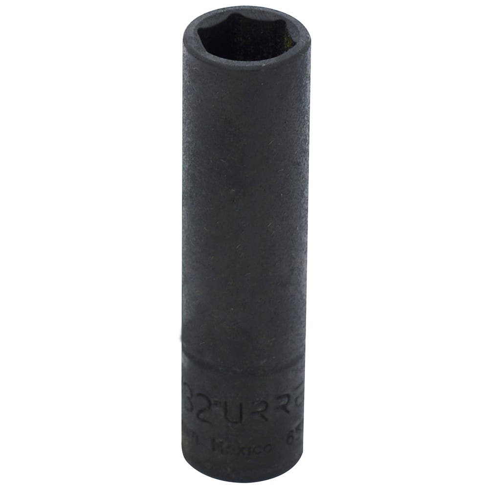 Dado de impacto largo cuadro de 1/4", 6 puntas, en pulgadas, 11/32" Urrea 6511H