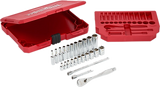 Juego de trinquete con boca de 1/4" y cubos SAE, 26 piezas Milwaukee 48-22-9404 - imagen 3