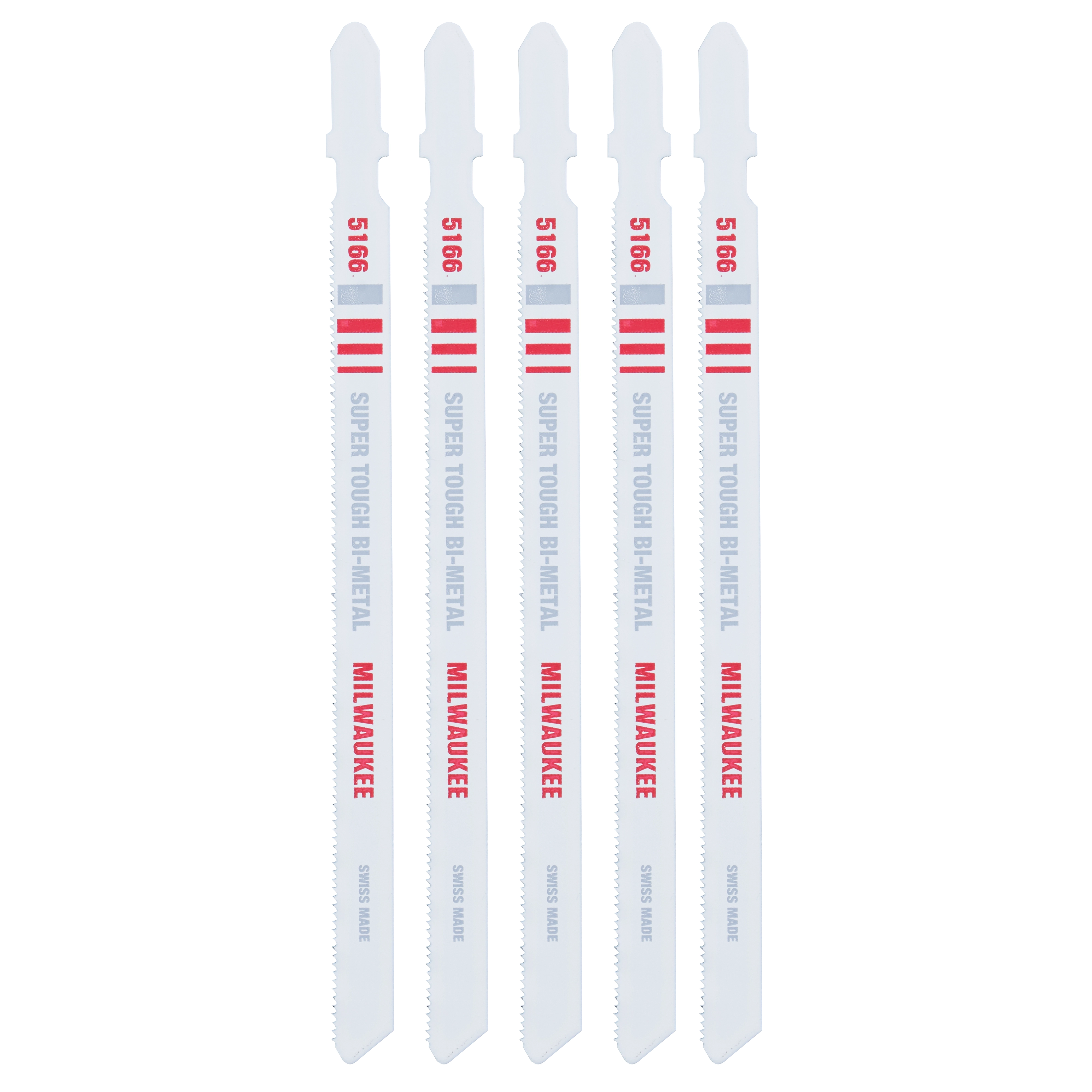 Hoja bimetálica para sierra caladora de 5-1/4" 24 TPI (paquete por 5) Milwaukee 48-42-5166