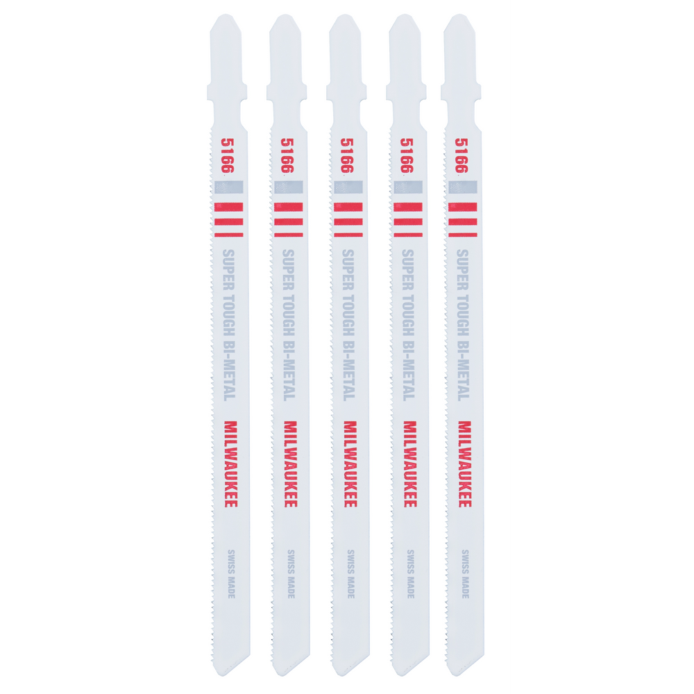 Hoja bimetálica para sierra caladora de 5-1/4" 24 TPI (paquete por 5) Milwaukee 48-42-5166