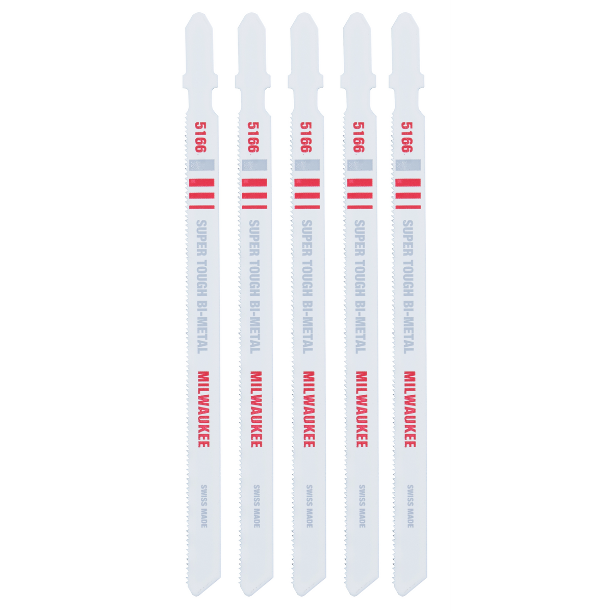 Hoja bimetálica para sierra caladora de 5-1/4" 24 TPI (paquete por 5) Milwaukee 48-42-5166