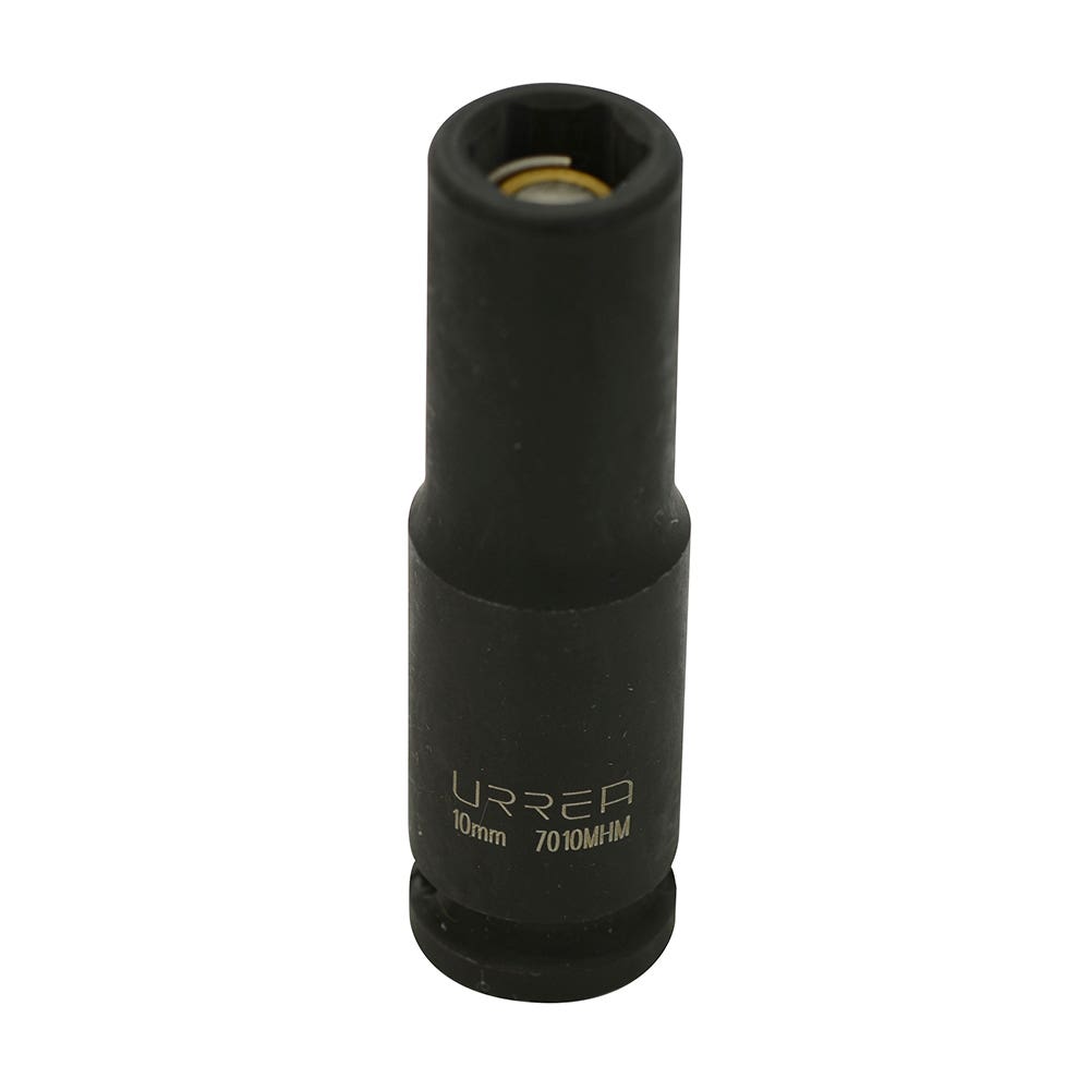 Dado de impacto largo con imán cuadro de 3/8", 6 puntas, métrico, 10 mm Urrea 7010MHM - imagen 2