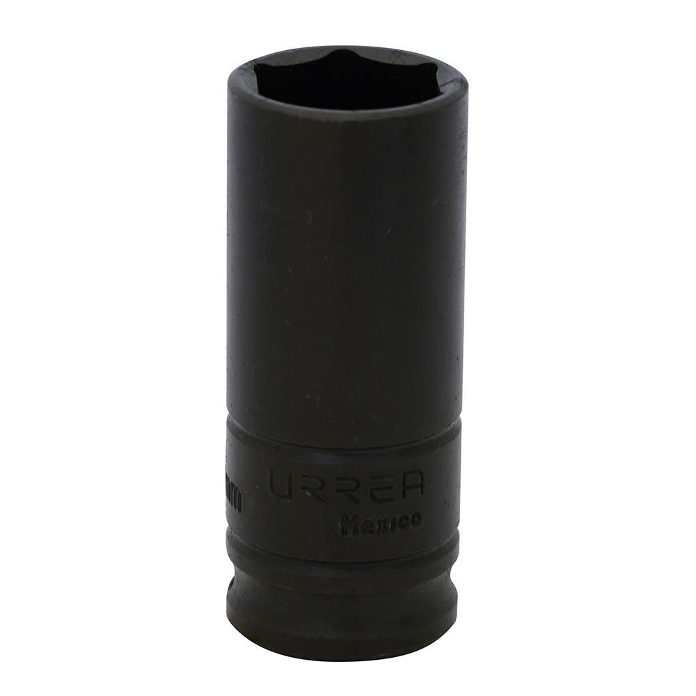 Dado de impacto largo cuadro de 3/8", 6 puntas, métrico, 14 mm Urrea 7014M