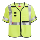 Chaleco de seguridad amarillo de gran visibilidad clase 3, AR/FR Cat. 1, tallas S/M Milwaukee 48-73-5321