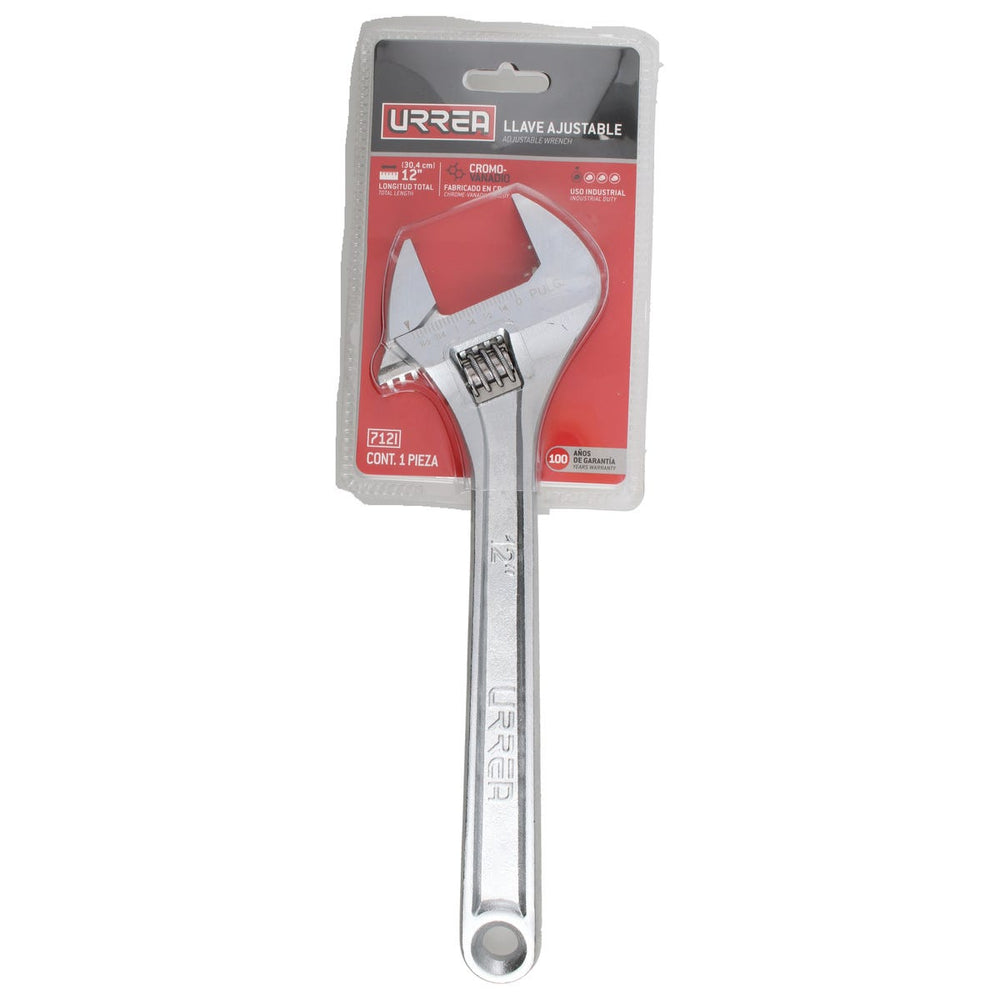 Llave ajustable cromada 1-11/64" 8" Urrea 708I – imagen 4