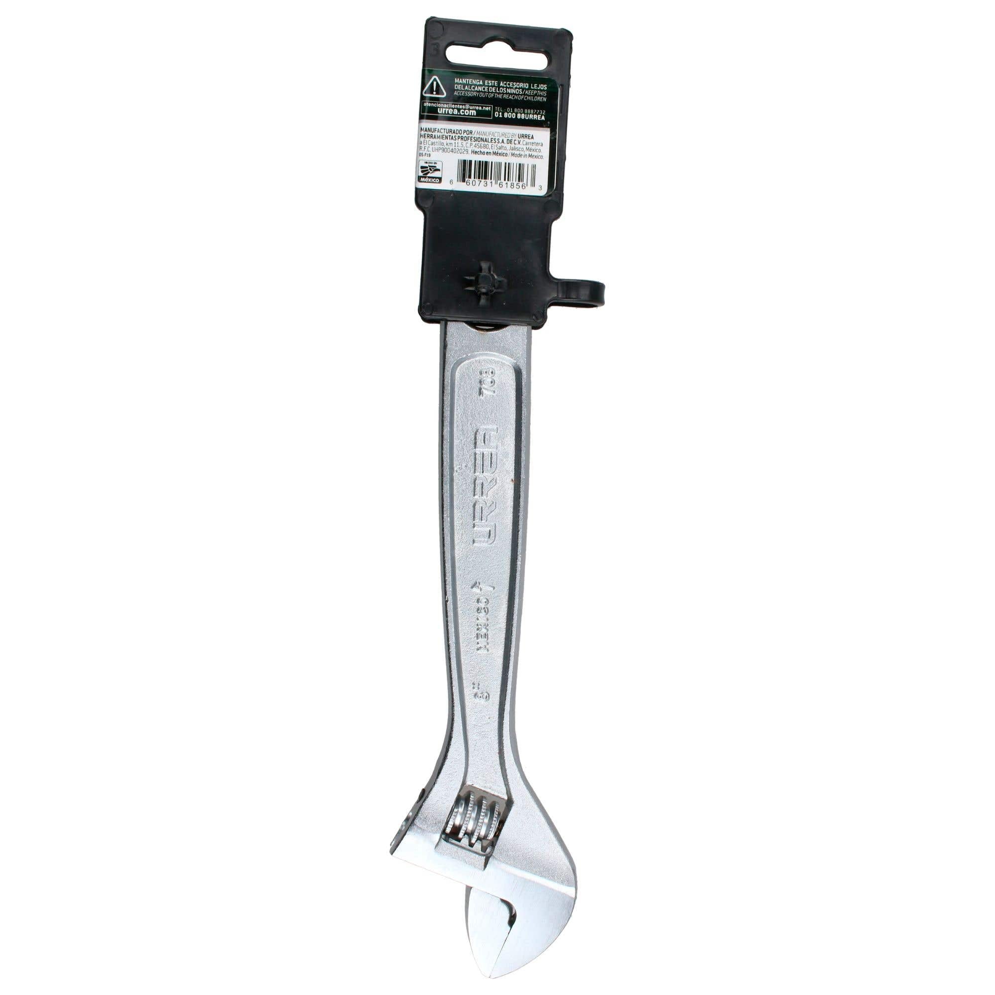 Llave ajustable cromada 1", 8" Urrea 708 - imagen 4