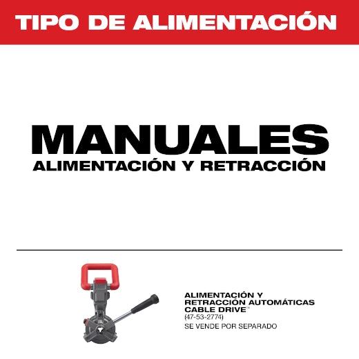 Desatascador de tambor seccional M18 FUEL™ SWITCH PACK™ con cable de 3/8" Milwaukee 2775B-211 - imagen 6