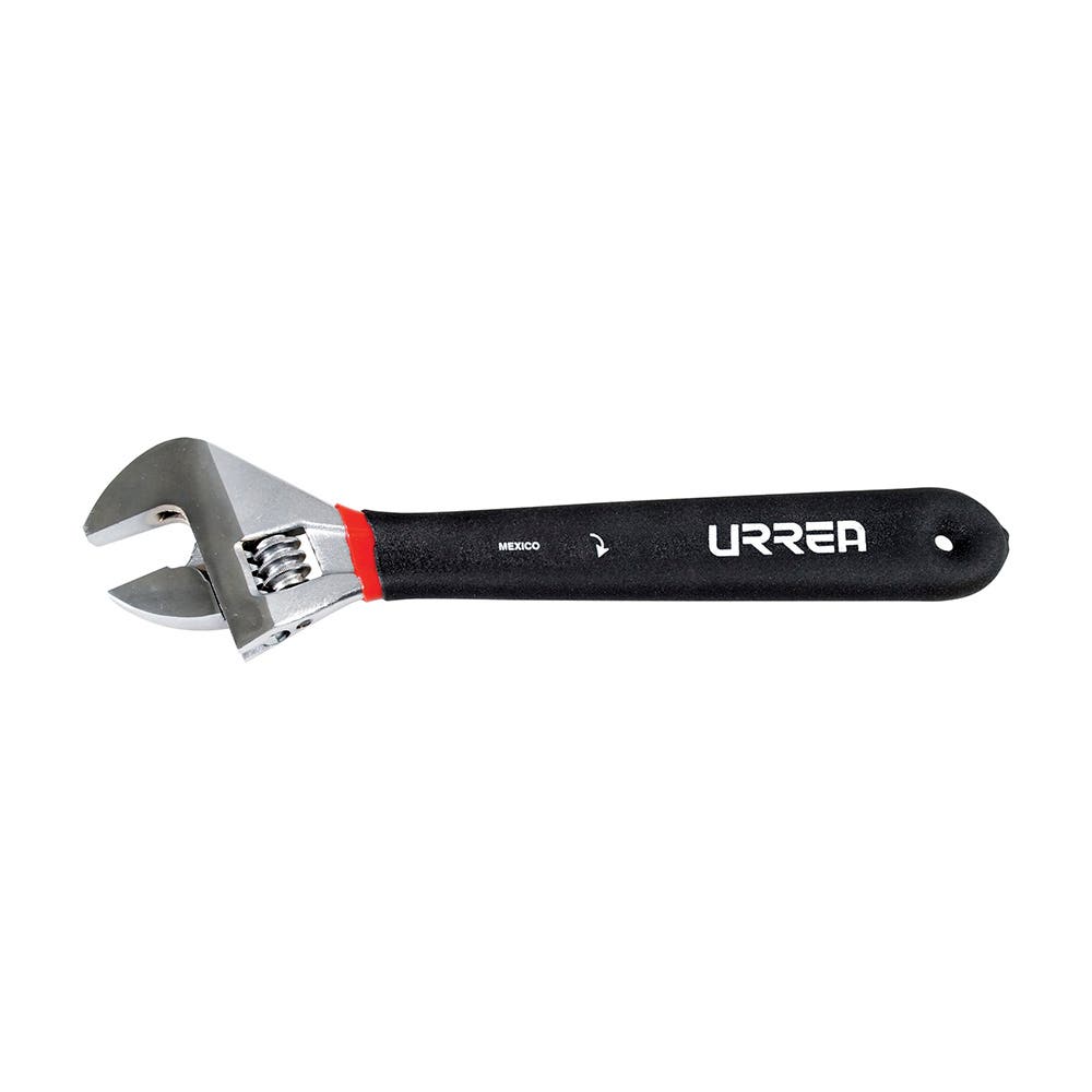 Llave ajustable cromada con mango Rubber grip 10" Urrea 710G - imagen 2