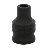 Dado de impacto cuadro de 3/8", 6 puntas, en pulgadas, 9/32" Urrea 7209H