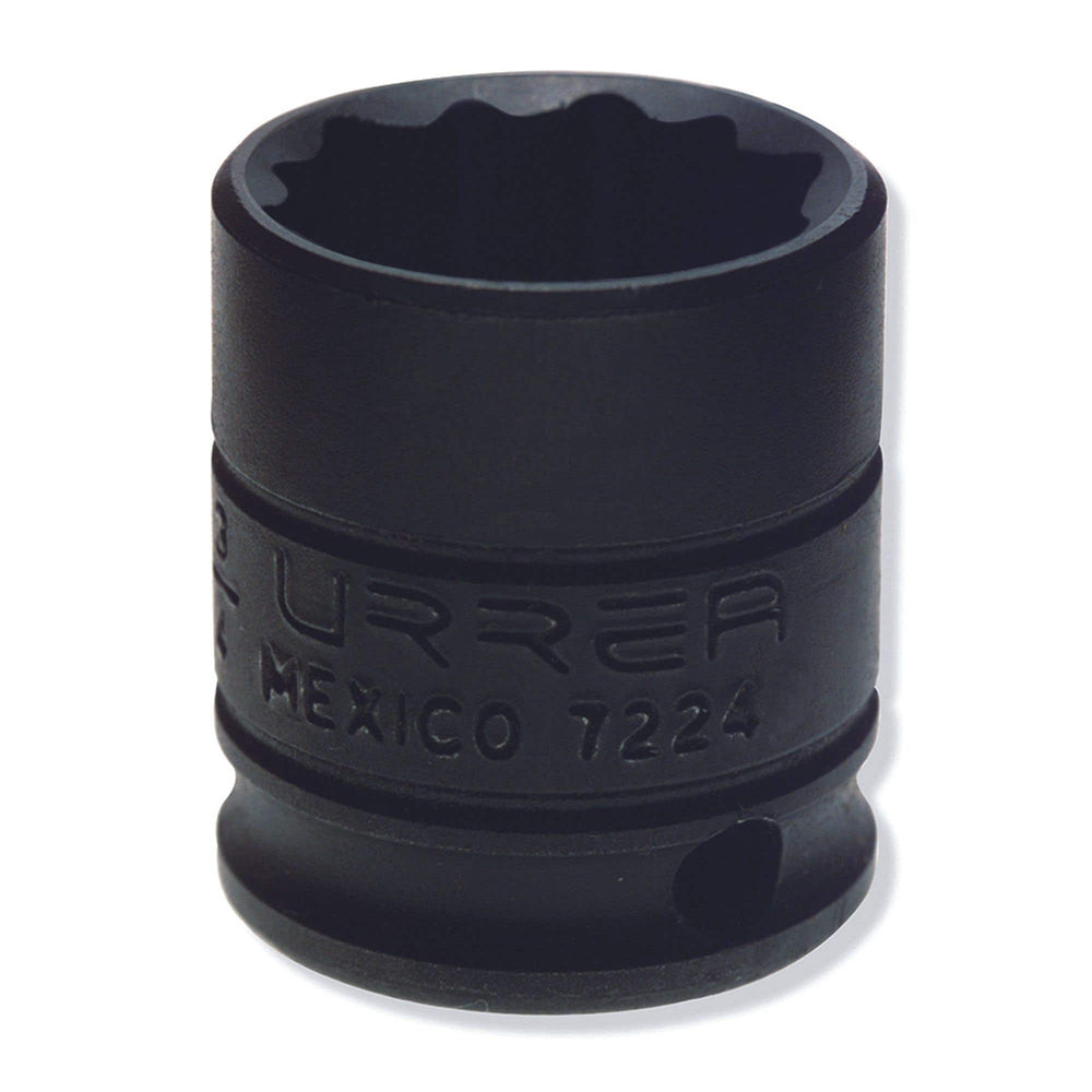 Dado de impacto cuadro de 3/8", 12 puntas, en pulgadas, 3/4" Urrea 7224