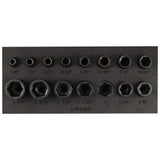 Juego de dados de impacto cuadro de 1/2", 6 puntas, en pulgadas, 15 piezas, en caja Urrea 7402C - imagen 6