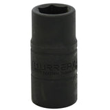 Dado de impacto corto doble boca métrico cuadro de 1/2", 3/4" x 11/16" Urrea 741719M - imagen 2