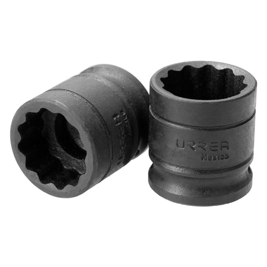 Dado de impacto cuadro de 1/2", 6 puntas, métrico, 26 mm Urrea 7426M – imagen 2