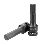 Dado de impacto con punta hexagonal cuadro de 1/2", métrico, 6 mm Urrea 7441-6M