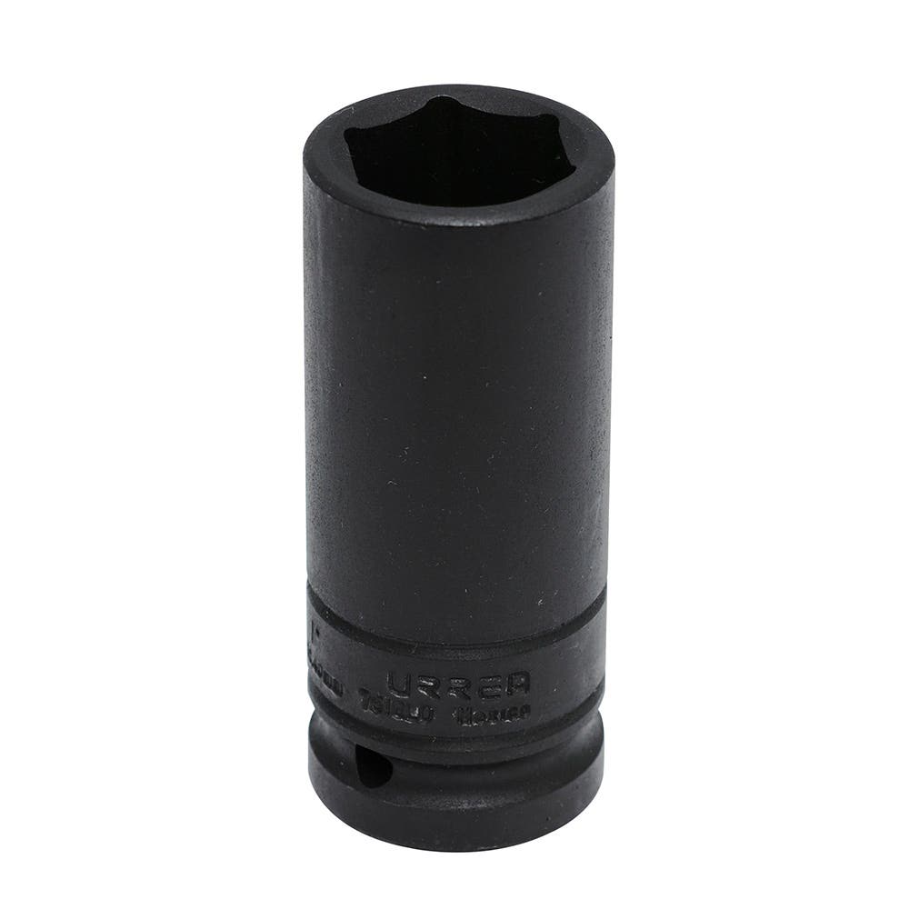 Dado de impacto largo pared delgada cuadro de 3/4", 6 puntas, en pulgadas, 1" Urrea 7516LD
