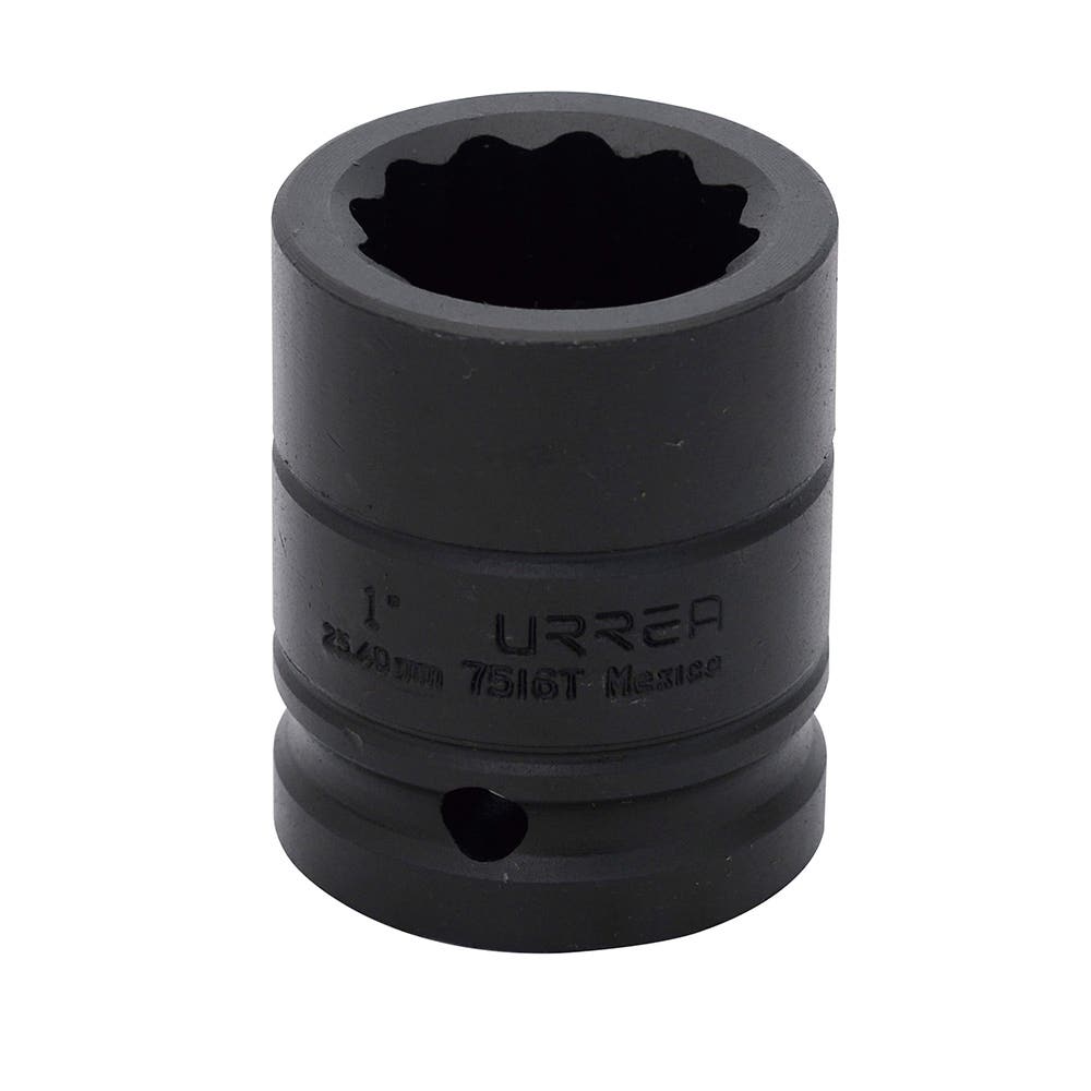Dado de impacto cuadro de 3/4", 12 puntas, en pulgadas, 1" Urrea 7516T - imagen 2