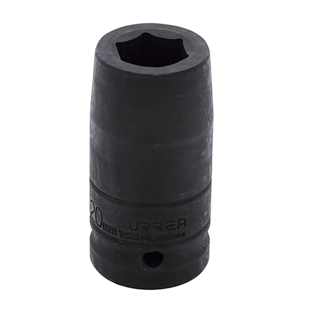 Dado de impacto largo cuadro de 3/4", 6 puntas, métrico, 20 mm Urrea 7520ML