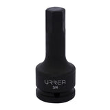 Dado de impacto con punta hexagonal cuadro de 3/4", en pulgadas, 3/4" Urrea 7590-3/4