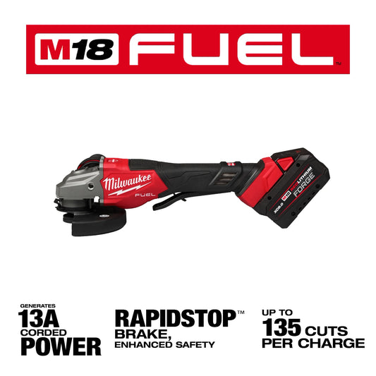 Kit de rectificadora con freno M18 FUEL™ de 4-1/2"-6" con interruptor de paleta Milwaukee 3670-22 - imagen 2