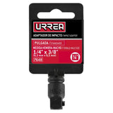 Adaptador con perno para dado de impacto cuadro de 1/4" hembra a 3/8" macho Urrea 7648 - imagen 3