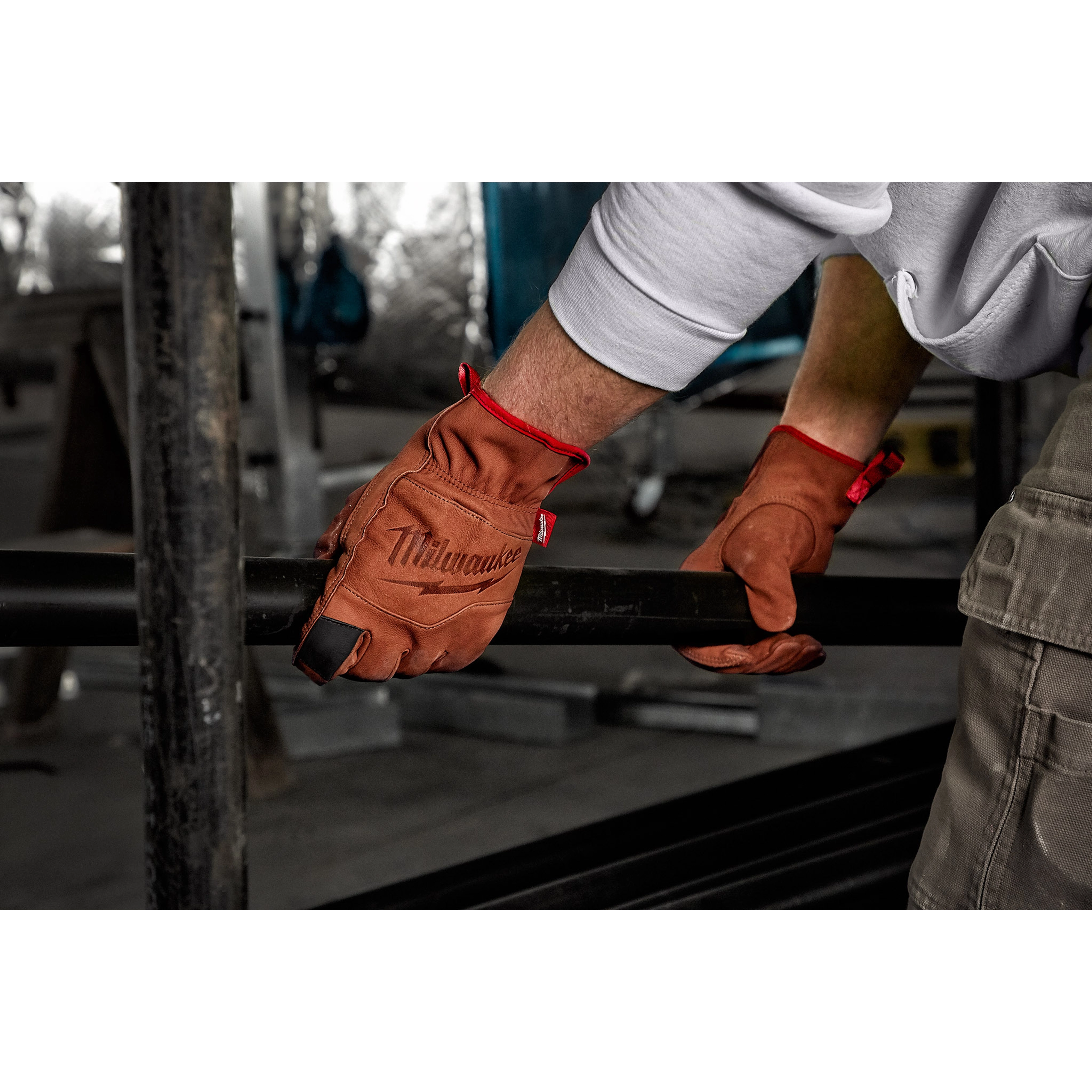 Guantes de cuero de piel de cabra - M talla M Milwaukee 48-73-0011 - imagen 2
