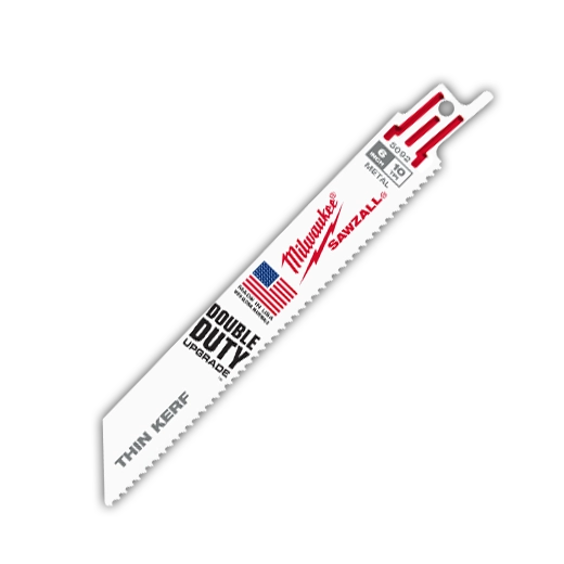 Hojas Sawzall® de 6" y 10 TPI (paquete de 5 unidades) Milwaukee 48-00-5092