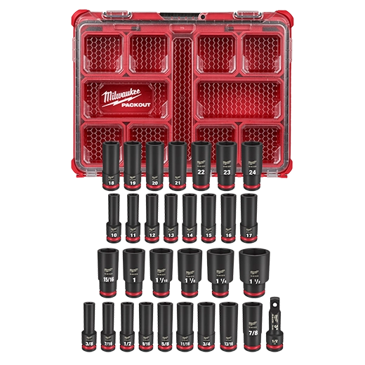 Juego de 31 cubos SHOCKWAVE Impact Duty™ con boca de 1/2" PACKOUT Milwaukee 49-66-6806 - imagen 2