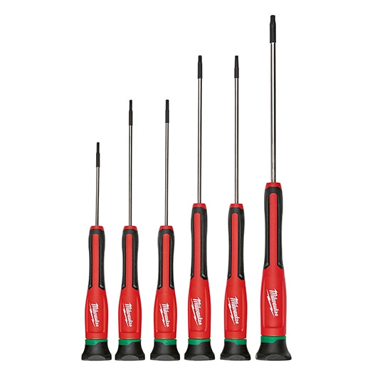 Juego de destornilladores de precisión de 6 piezas con estuche TORX® Milwaukee 48-22-2610