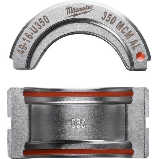 Troquel en U para conectores de 350 MCM de aluminio Milwaukee 49-16-U350