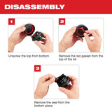 Tazón con aislamiento de 18 oz PACKOUT™ con tapa de boca angosta Milwaukee 48-22-8394B - imagen 5