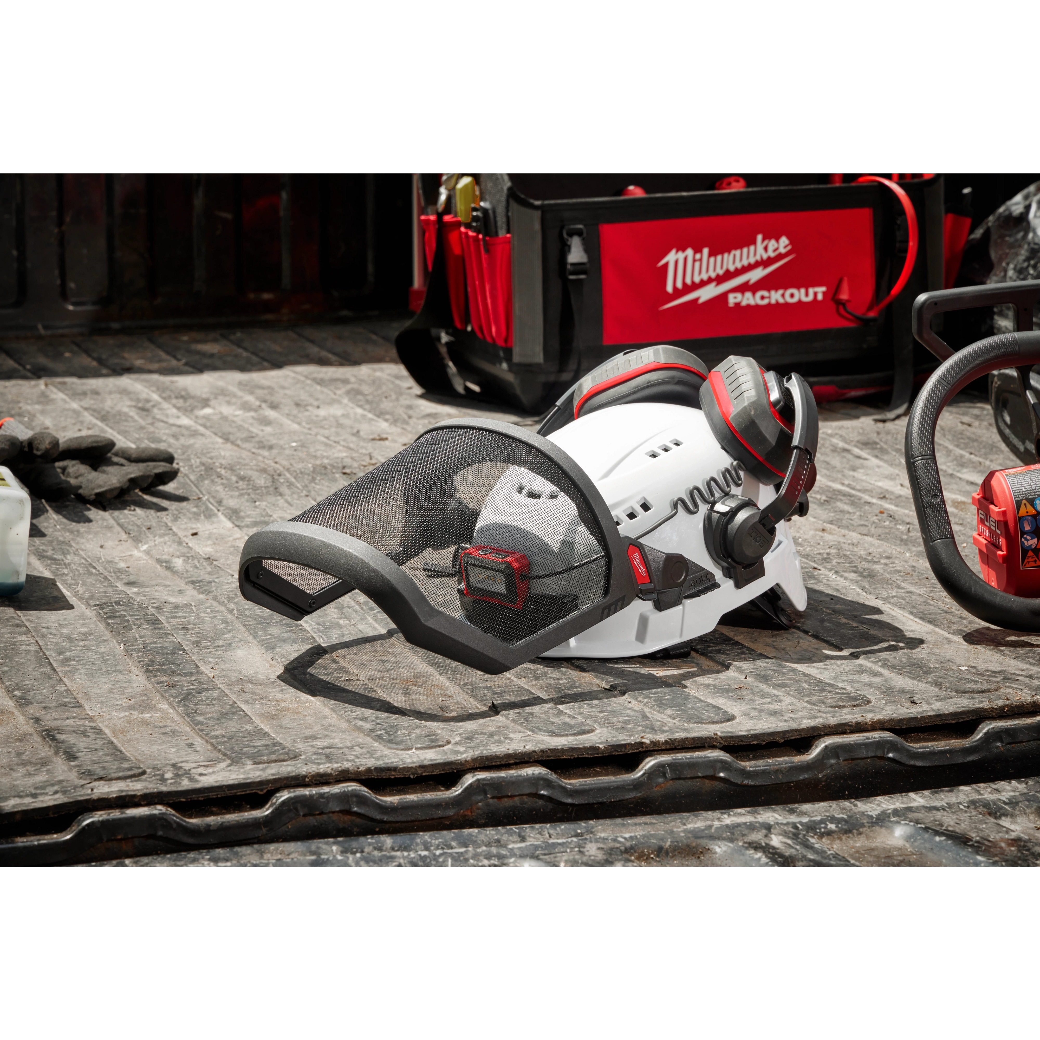 Protector facial completo BOLT™ - Malla metálica (compatible con el casco de seguridad de Milwaukee® [sin ala]) Milwaukee 48-73-1431 - imagen 6