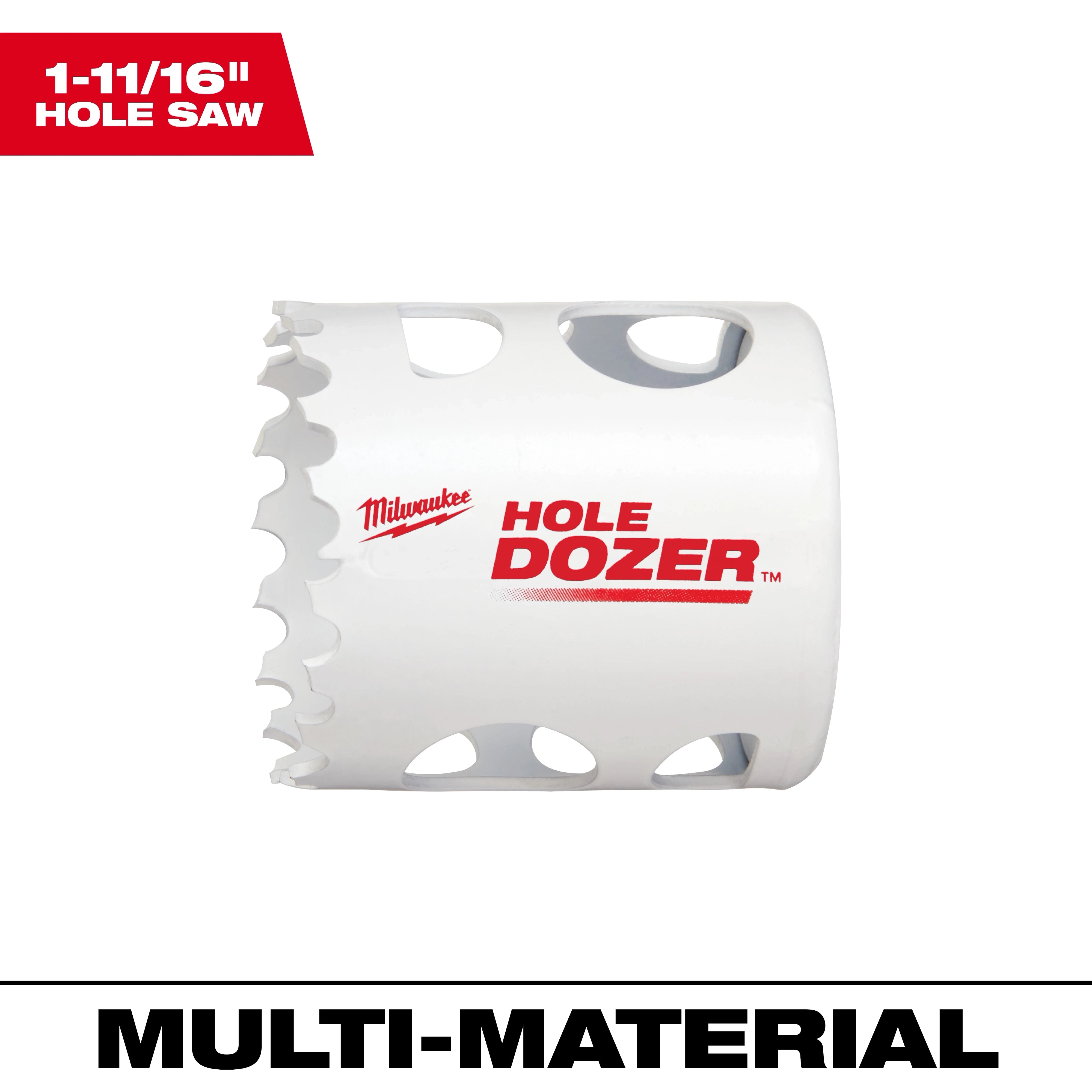 Broca sierra bimetálica Hole Dozer™ de 1-11/16" Milwaukee 49-56-0097 - imagen 2