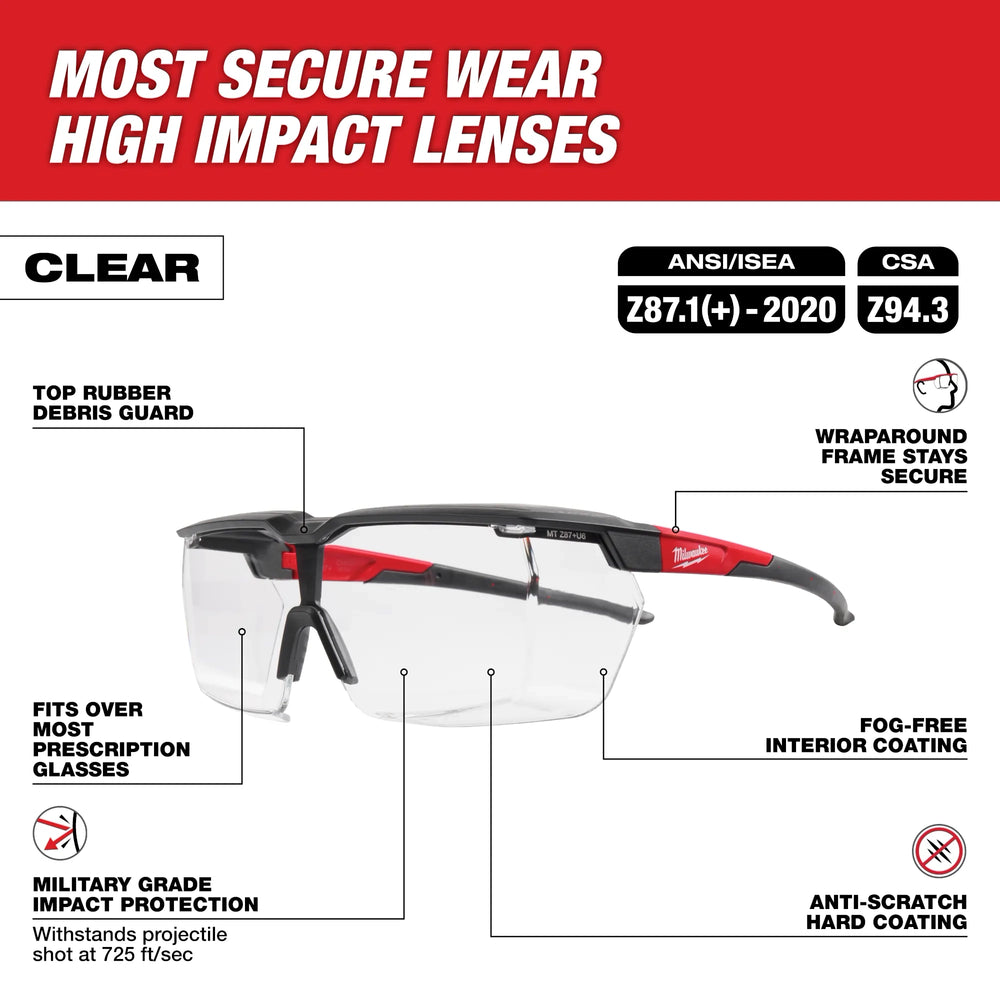 Sobrelentes - Lentes transparentes con revestimiento doble Milwaukee 48-73-2070 - imagen 3