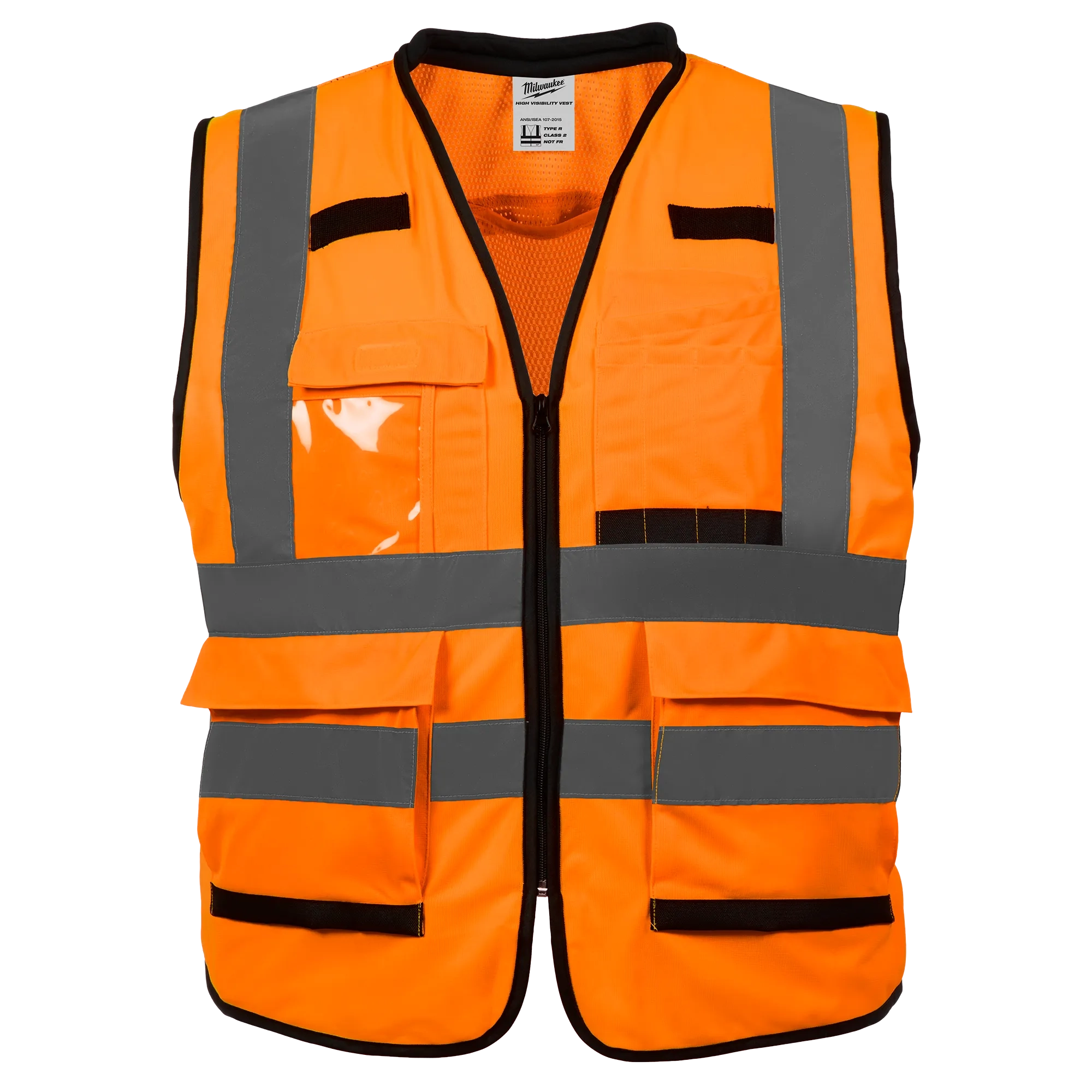 Chaleco de seguridad naranja de alto rendimiento y alta visibilidad Clase 2: S/M Milwaukee 48-73-5051 - imagen 2