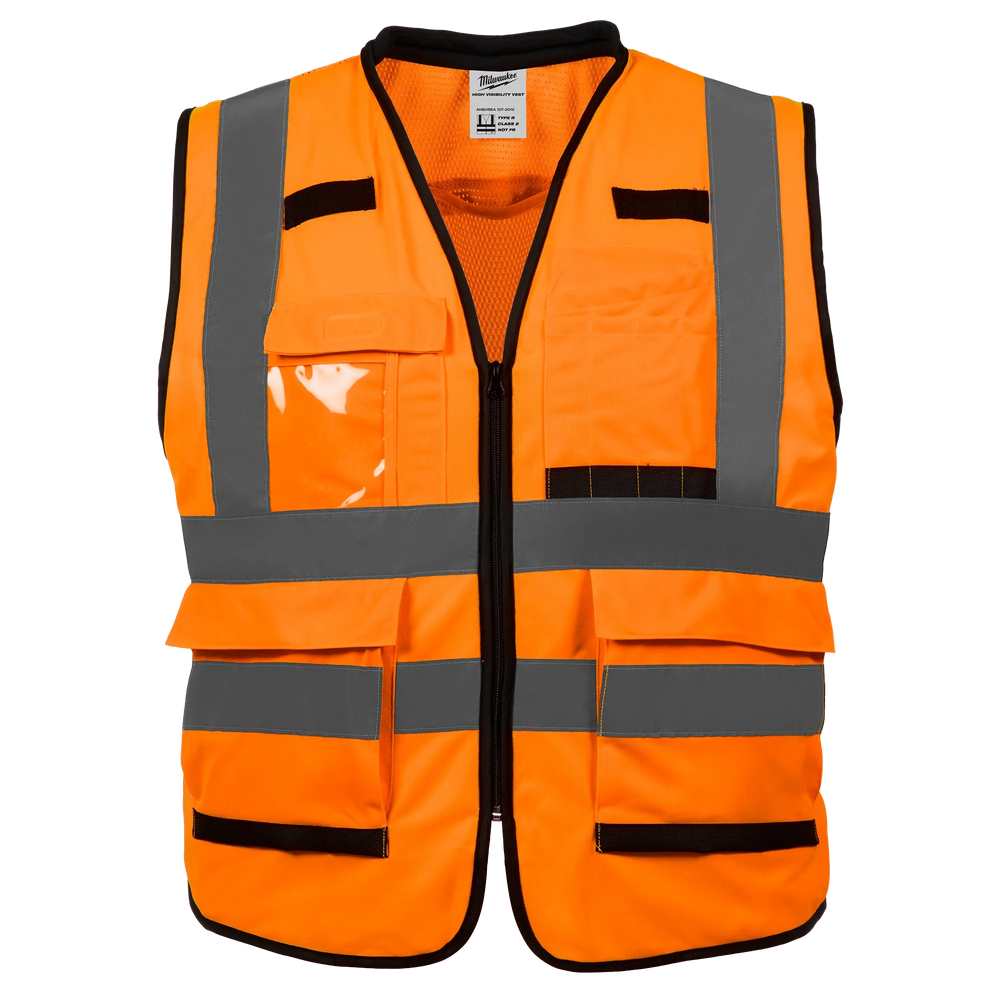 Chaleco de seguridad naranja de alto rendimiento y alta visibilidad Clase 2: S/M Milwaukee 48-73-5051 - imagen 2