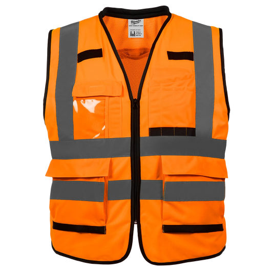Chaleco de seguridad naranja de alto rendimiento y alta visibilidad Clase 2: L/XL Milwaukee 48-73-5052 - imagen 2