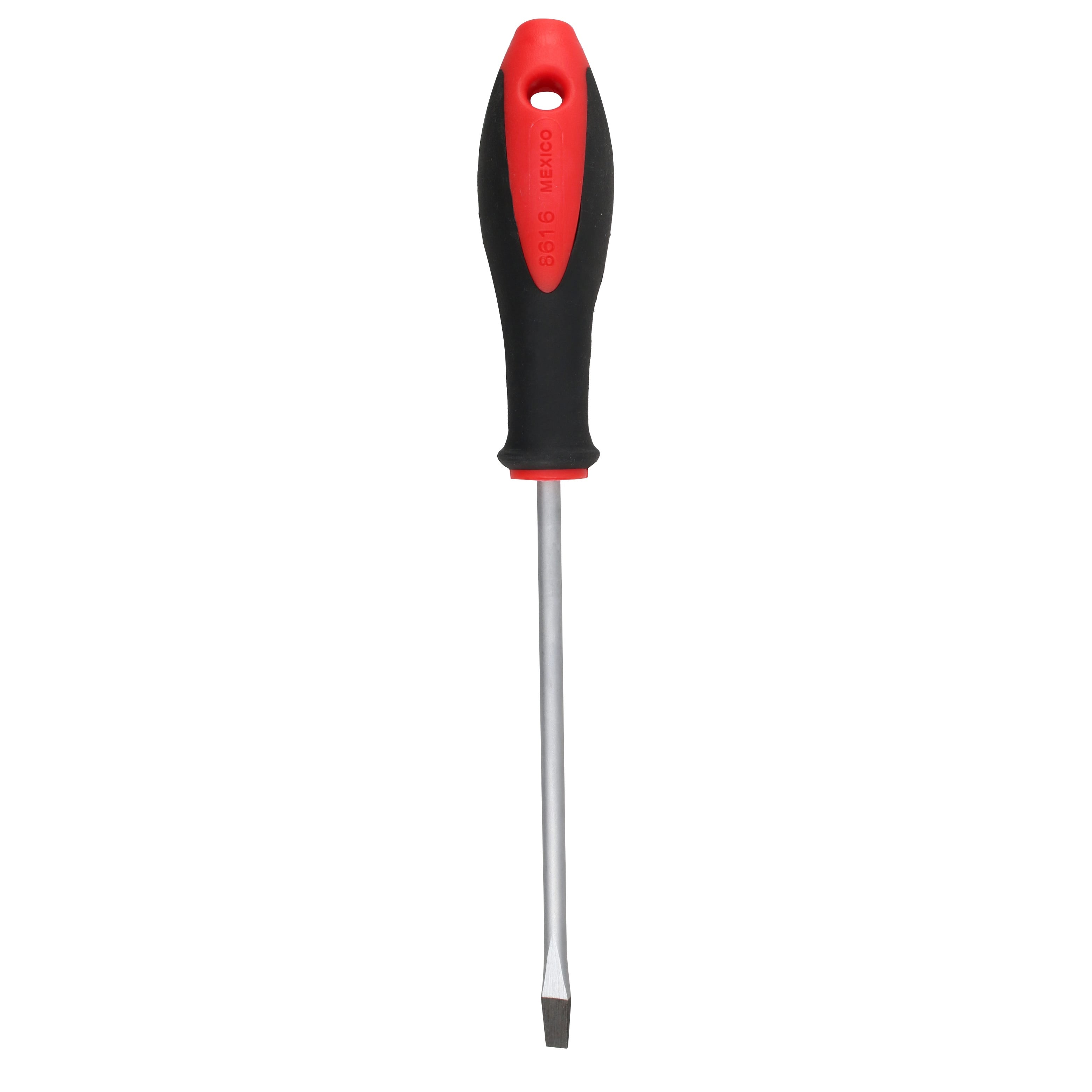 Destornillador con mango bimaterial, punta plana barra redonda 1/4" x 6" Urrea 8616 - imagen 6