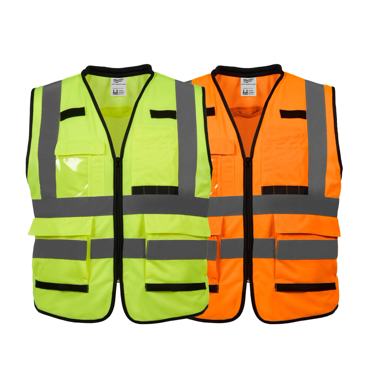 Chaleco de seguridad naranja de alto rendimiento y alta visibilidad Clase 2: S/M Milwaukee 48-73-5051