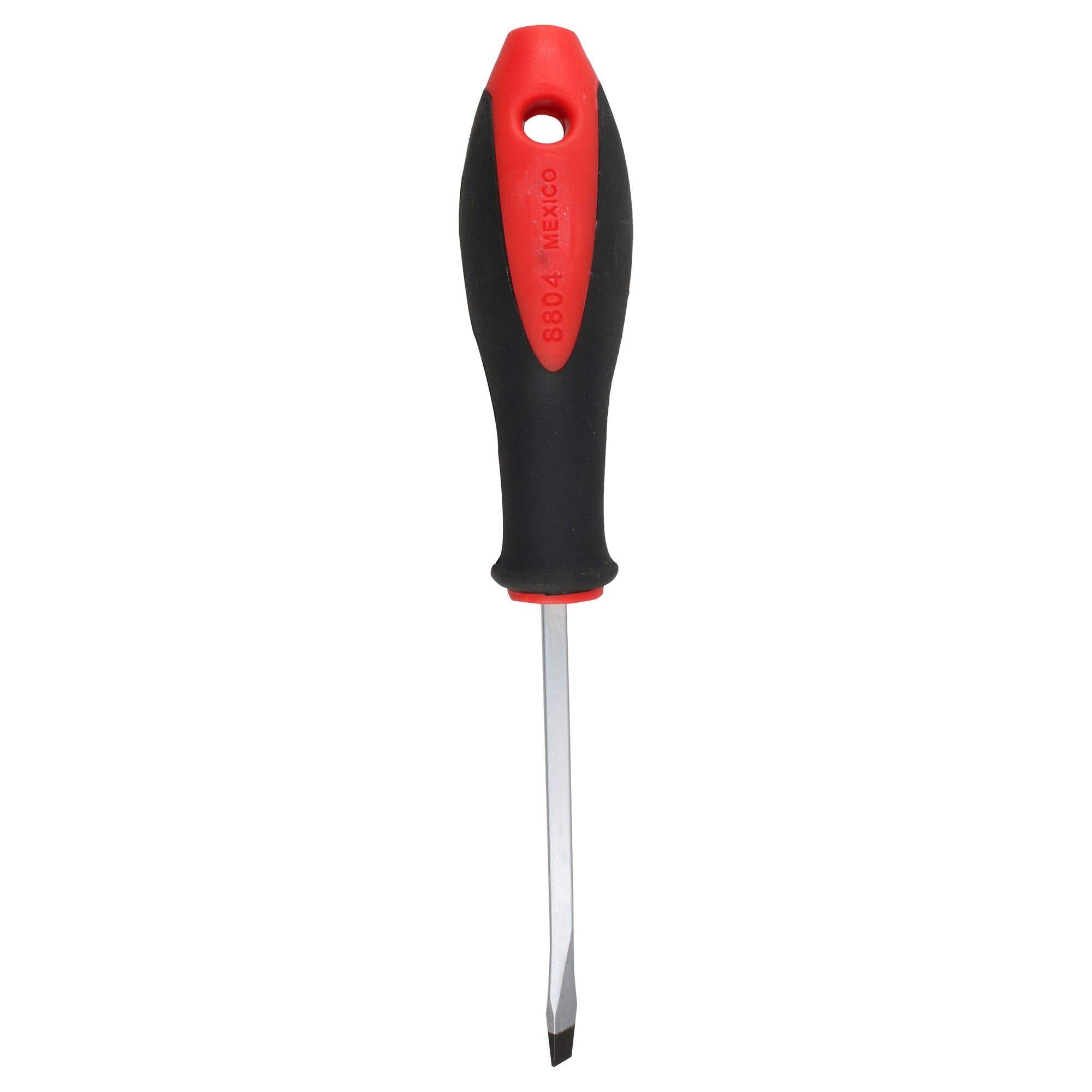 Destornillador con mango bimaterial, punta plana barra cuadrada 1/4" x 4" Urrea 8804 - imagen 6