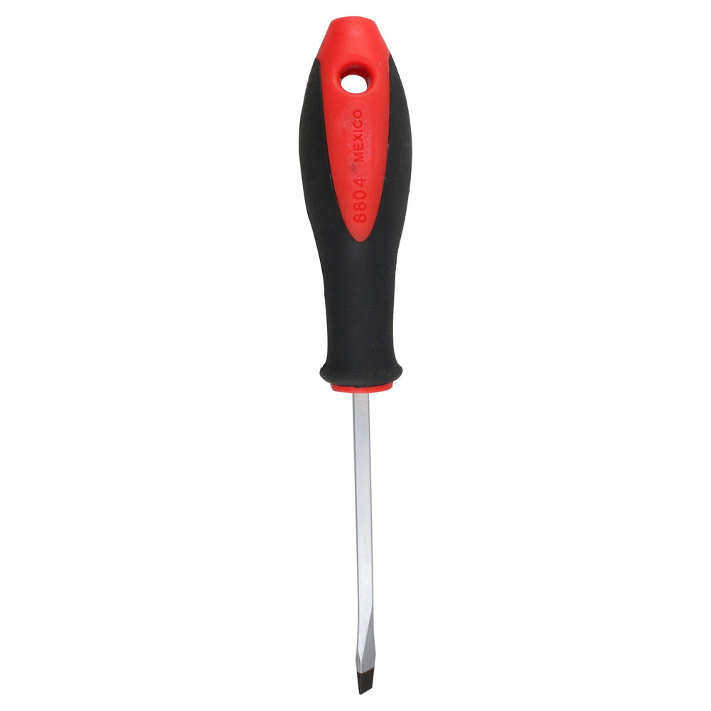 Destornillador con mango bimaterial, punta plana barra cuadrada 1/4" x 4" Urrea 8804 - imagen 6