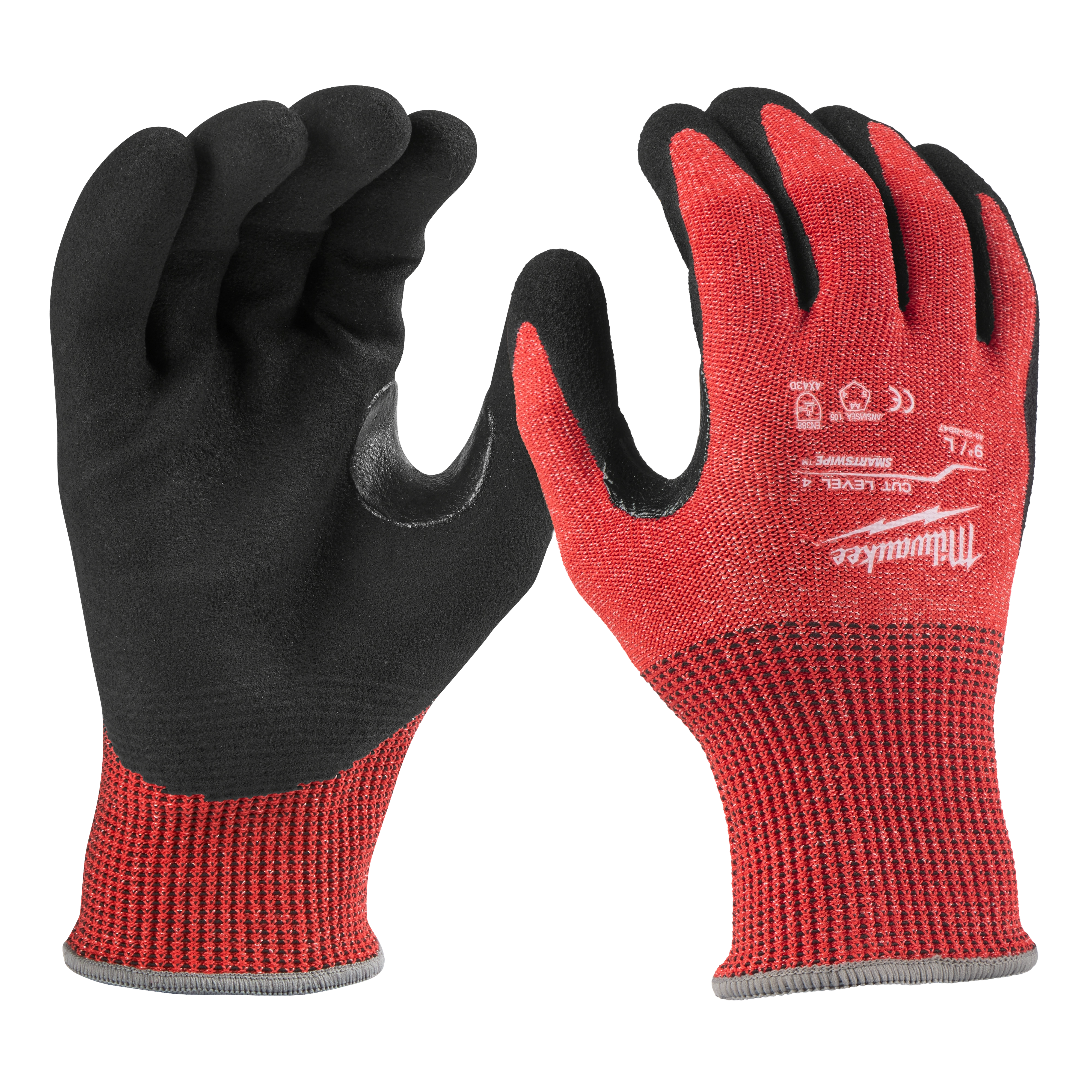 12 pares de guantes de nitrilo con corte nivel 4 - L Milwaukee 48-22-8947B