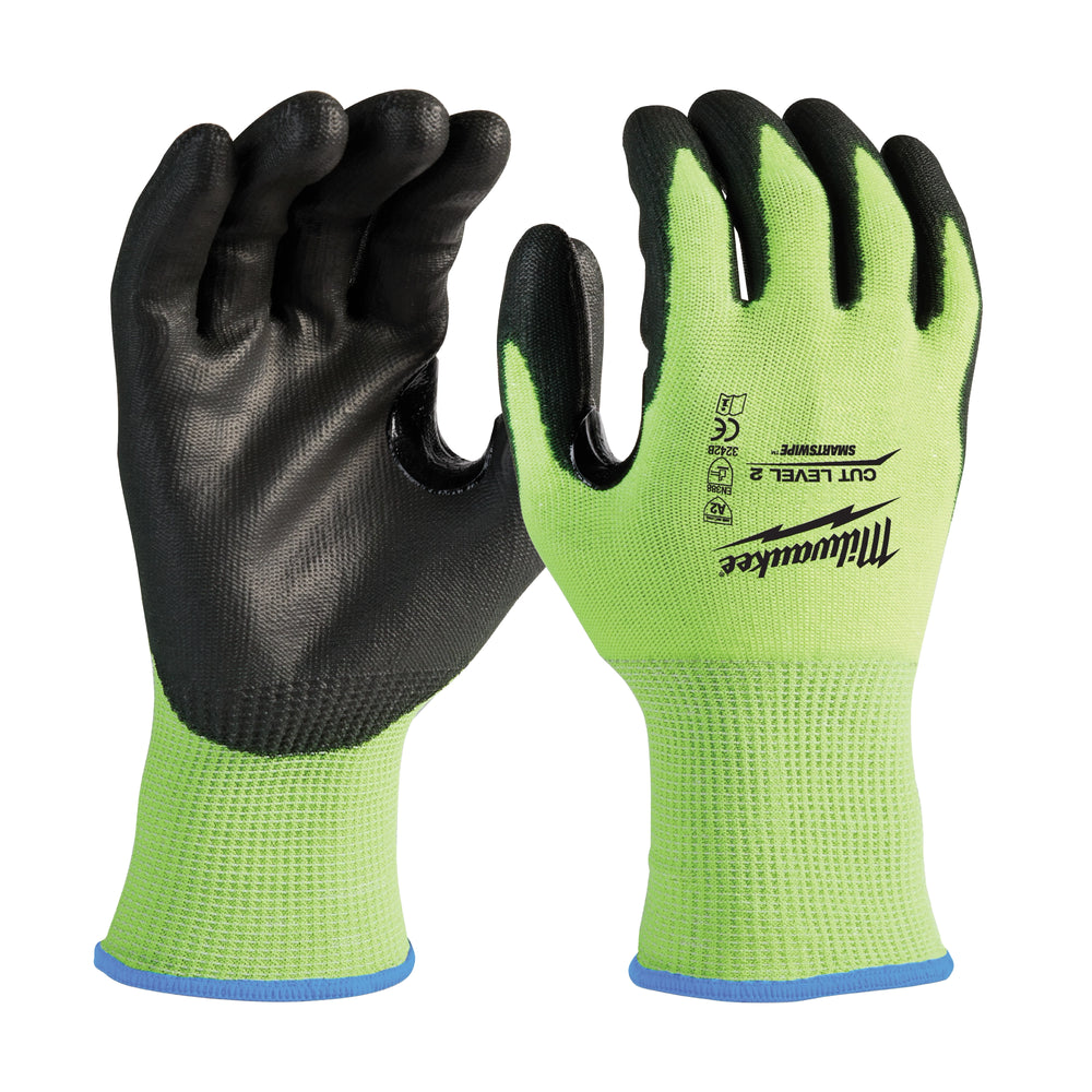 Guantes de corte de alta visibilidad nivel 2 bañados en poliuretano - XL Milwaukee 48-73-8923 - imagen 2