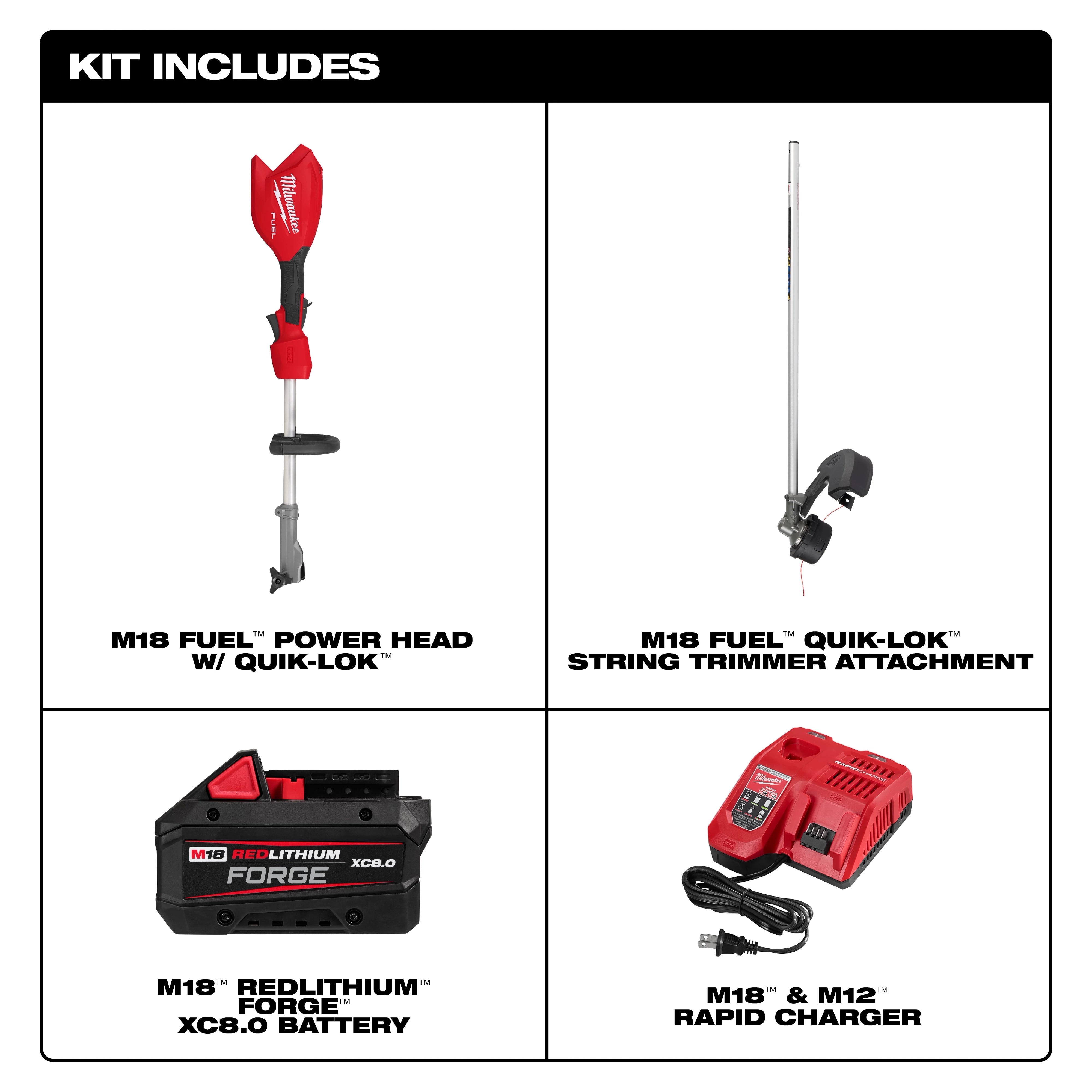 Kit de desbrozadora M18 FUEL™ con QUIK-LOK™ Milwaukee 3016-21ST - imagen 6