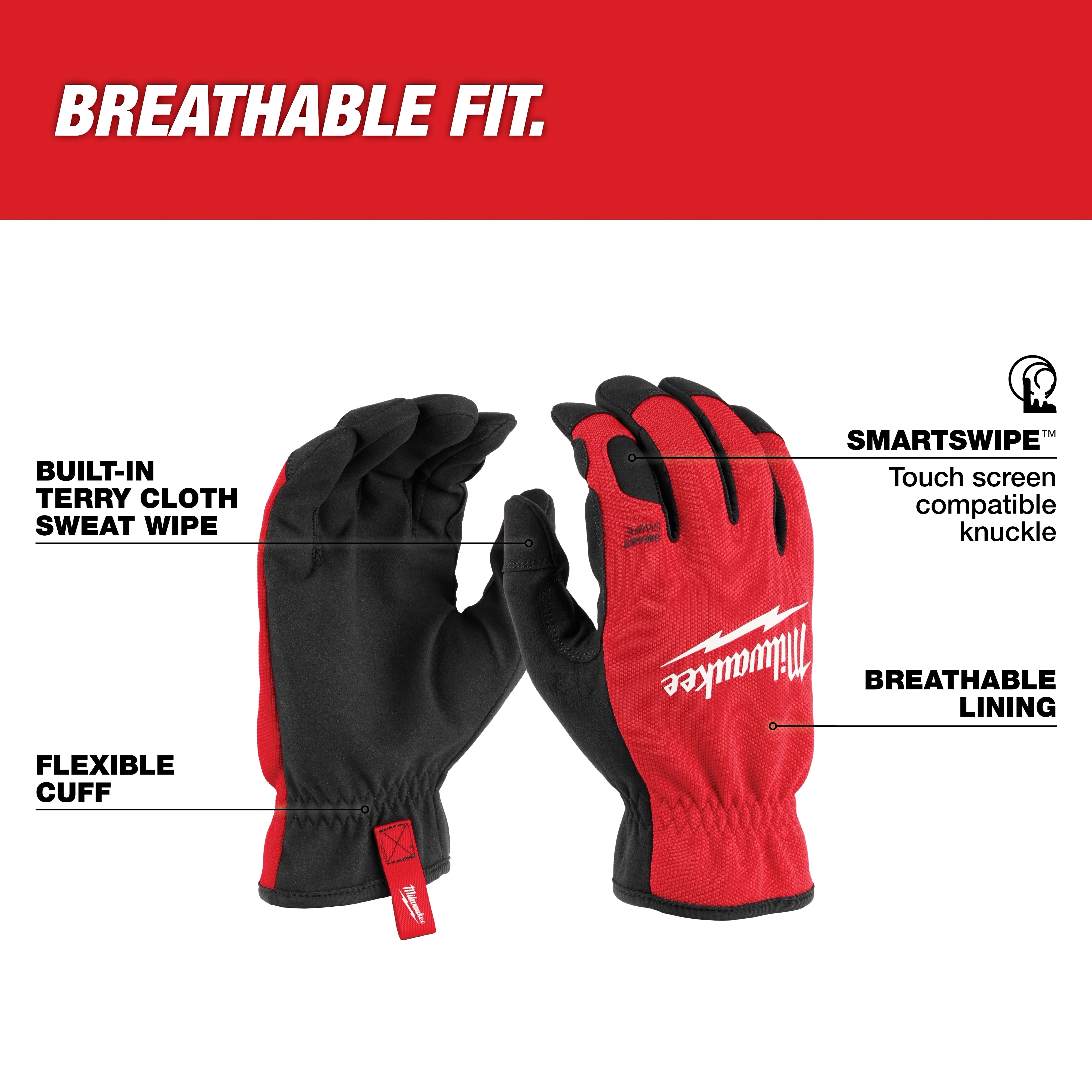 Guante de trabajo ligero con puño flexible - XL talla XL Milwaukee 48-73-8513 - imagen 2