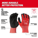 Guantes anticorte nivel 1 bañados en nitrilo L Milwaukee 48-22-8902 – imagen 3